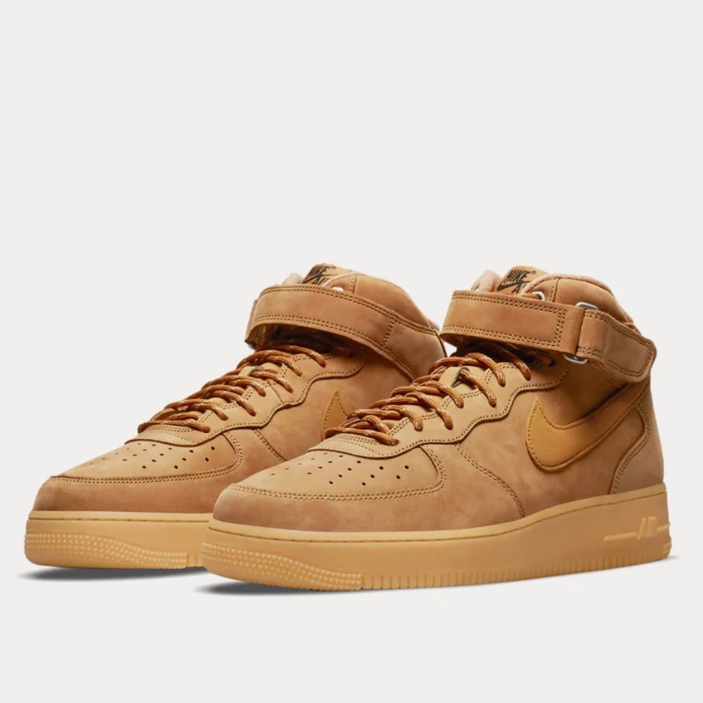 Nike Air Force One Wheat High Top Sneakers